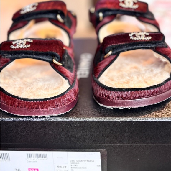 CHANEL Dad Ponyhair Sandals, Size 36 - Picture 12 of 15